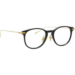 Linda Farrow - Linear Fuller A D-Frame Optical Glasses in Black - LF01AC1OPT - Linda Farrow Eyewear - Avvenice