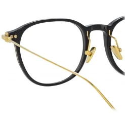 Linda Farrow - Linear Meier A D-Frame Optical Glasses in Black - LF16AC1OPT - Linda Farrow Eyewear - Avvenice
