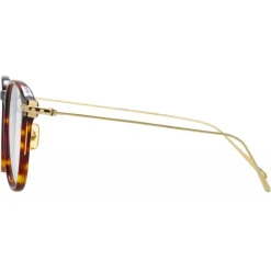 Linda Farrow - Linear Meier D-Frame Optical Glasses in Tortoiseshell - LF16C3OPT - Linda Farrow Eyewear - Avvenice
