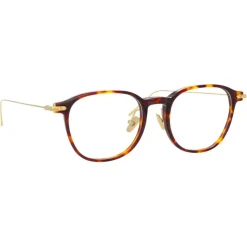 Linda Farrow - Linear Meier A D-Frame Optical Glasses in Tortoiseshell - LF16AC3OPT - Linda Farrow Eyewear - Avvenice