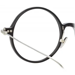Linda Farrow - Linear Savoye A Round Optical Glasses in Black - LF09AC2OPT - Linda Farrow Eyewear - Avvenice