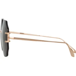 Linda Farrow - Lisette Oversized Sunglasses in Rose Gold - LFL1314C1SUN - Linda Farrow Eyewear - Avvenice