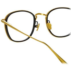 Linda Farrow - Maco Squared Optical Glasses in Yellow Gold - LFL1220C1OPT - Linda Farrow Eyewear - Avvenice