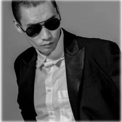 Linda Farrow - Marcelo Aviator Sunglasses in Matt Nickel - LFL1421C5SUN - Linda Farrow Eyewear - Avvenice