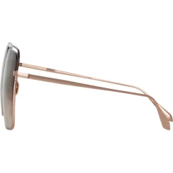 Linda Farrow - Marcia Square Sunglasses in Rose Gold - LFL1310C1SUN - Linda Farrow Eyewear - Avvenice