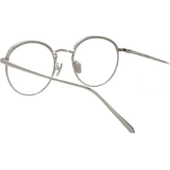 Linda Farrow - Marlon Oval Optical Glasses in White Gold - LFL1076C6OPT - Linda Farrow Eyewear - Avvenice