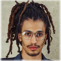 Linda Farrow - Marlon Oval Optical Glasses in White Gold - LFL1076C6OPT - Linda Farrow Eyewear - Avvenice