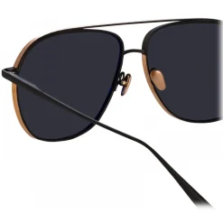 Linda Farrow - Matis Aviator Sunglasses in Black - LFL1279C1SUN - Linda Farrow Eyewear - Avvenice