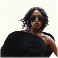 Linda Farrow - Matis Aviator Sunglasses in Black - LFL1279C1SUN - Linda Farrow Eyewear - Avvenice