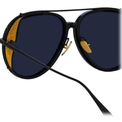 Linda Farrow - Maverick Aviator Sunglasses in Nickel (Men’s) - LFL1358C1SUN - Linda Farrow Eyewear - Avvenice