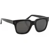 Linda Farrow - Max D-Frame Sunglasses in Black - LFL71C4SUN - Linda Farrow Eyewear - Avvenice