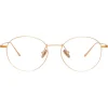 Linda Farrow - Mayne Oval Optical Glasses in Rose Gold - LF33C3OPT - Linda Farrow Eyewear - Avvenice