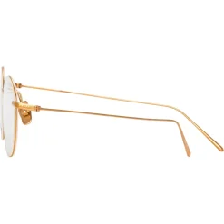 Linda Farrow - Mayne Oval Optical Glasses in Rose Gold - LF33C3OPT - Linda Farrow Eyewear - Avvenice