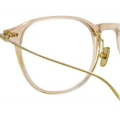 Linda Farrow - Meier A D-Frame Optical Glasses in Clear - Linda Farrow Eyewear - Avvenice