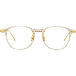 Linda Farrow - Meier D-Frame Optical Glasses in Clear - Linda Farrow Eyewear - Avvenice