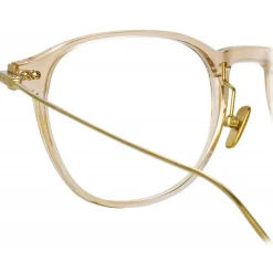 Linda Farrow - Meier D-Frame Optical Glasses in Clear - Linda Farrow Eyewear - Avvenice