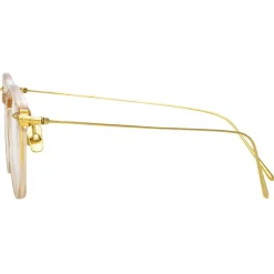 Linda Farrow - Meier D-Frame Optical Glasses in Brown - LF16AC11OPT - Linda Farrow Eyewear - Avvenice