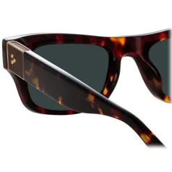 Linda Farrow - Men's Falck Rectangular Sunglasses in Tortoiseshell - LFL1448C2SUN - Linda Farrow Eyewear - Avvenice