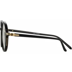 Linda Farrow - Merrick A Oval Optical Glasses in Black - LF51AC1OPT - Linda Farrow Eyewear - Avvenice