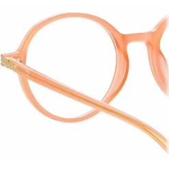 Linda Farrow - Merrick Oval Optical Glasses in Nectarine - LF51C4OPT - Linda Farrow Eyewear - Avvenice