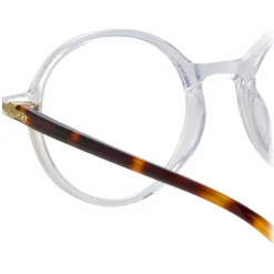 Linda Farrow - Merrick Oval Optical Glasses in Clear - LF51C3OPT - Linda Farrow Eyewear - Avvenice