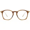 Linda Farrow - Mila A Square Optical Glasses in Brown - LF52AC4OPT - Linda Farrow Eyewear - Avvenice