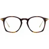 Linda Farrow - Mila Square Optical Glasses in Brown - LF52C4OPT - Linda Farrow Eyewear - Avvenice
