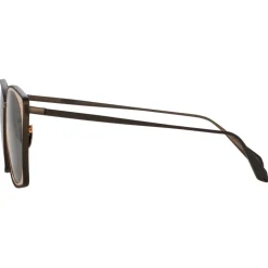 Linda Farrow - Milo Square Sunglasses in Nickel Rose Gold - LFL1338C7SUN - Linda Farrow Eyewear - Avvenice