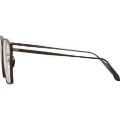 Linda Farrow - Milo Square Optical Glasses in Nickel Rose Gold - LFL1338C6OPT - Linda Farrow Eyewear - Avvenice