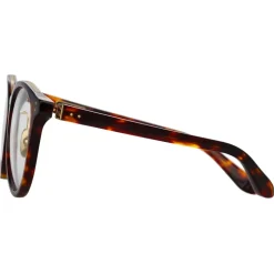 Linda Farrow - Morgan Oval Optical Glasses in Tortoiseshell - LFL1366C4OPT - Linda Farrow Eyewear - Avvenice