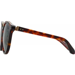 Linda Farrow - Morgan Oval Sunglasses in Tortoiseshell - LFL1366C2SUN - Linda Farrow Eyewear - Avvenice