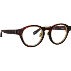 Linda Farrow - Morris Oval Optical Glasses in Tortoiseshell - LFL1381AC2OPT - Linda Farrow Eyewear - Avvenice
