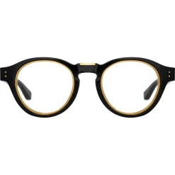 Linda Farrow - Morris Oval Optical Glasses in Black - LFL1381C3OPT - Linda Farrow Eyewear - Avvenice