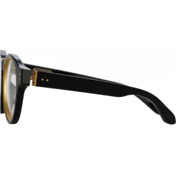 Linda Farrow - Morris Oval Optical Glasses in Black - LFL1381C3OPT - Linda Farrow Eyewear - Avvenice