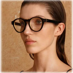 Linda Farrow - Morris Oval Optical Glasses in Black - LFL1381C3OPT - Linda Farrow Eyewear - Avvenice