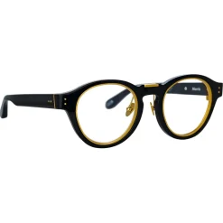 Linda Farrow - Morris Oval Optical Glasses in Black - LFL1381AC1OPT - Linda Farrow Eyewear - Avvenice