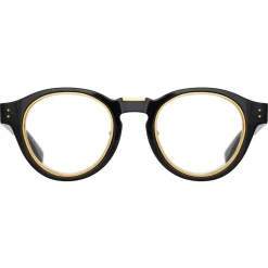 Linda Farrow - Morris Oval Optical Glasses in Black - LFL1381AC1OPT - Linda Farrow Eyewear - Avvenice
