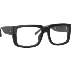 Linda Farrow - Morrison Rectangular Optical Glasses in Black - LFL1027C5OPT - Linda Farrow Eyewear - Avvenice