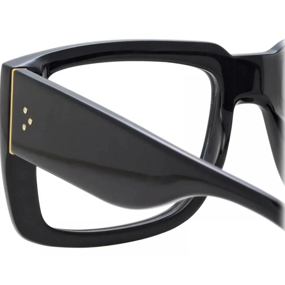 Linda Farrow - Morrison Rectangular Optical Glasses in Black - LFL1027C5OPT - Linda Farrow Eyewear - Avvenice
