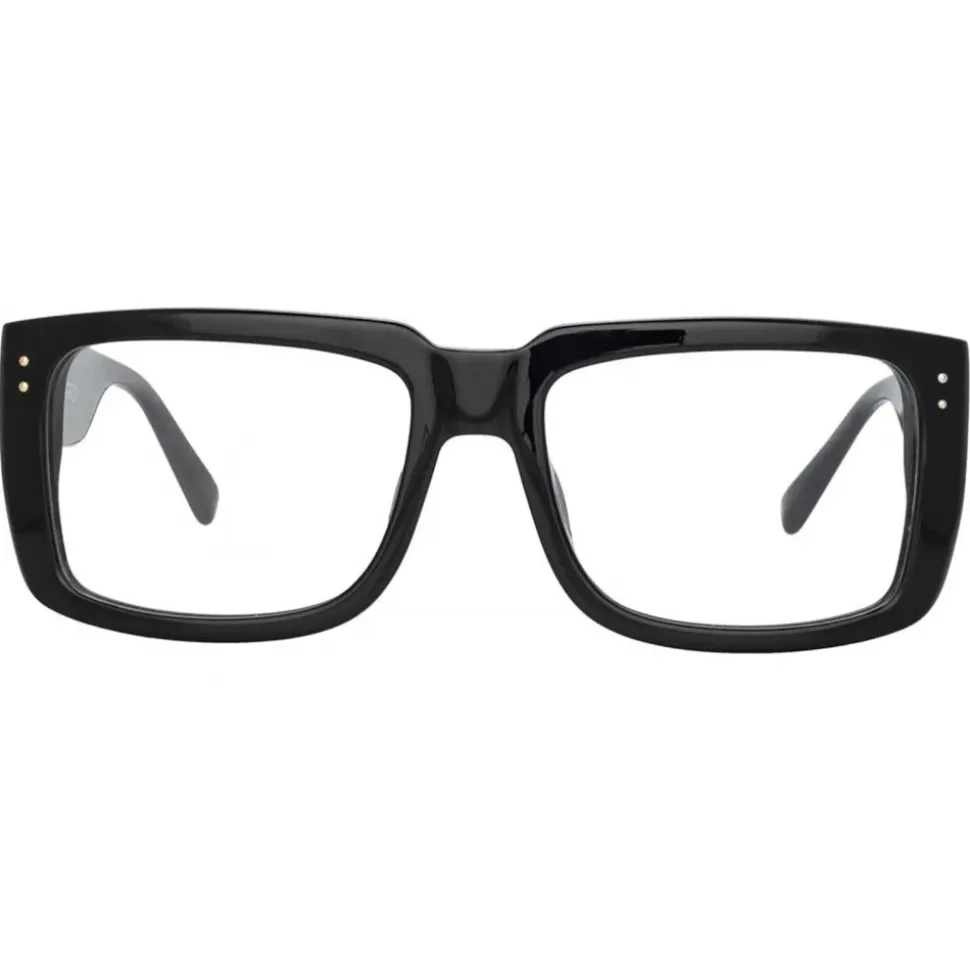 Linda Farrow - Morrison Rectangular Optical Glasses in Black - LFL1027C5OPT - Linda Farrow Eyewear - Avvenice