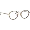 Linda Farrow - Moss Oval Optical Glasses in Light Gold - LFL1227C2OPT - Linda Farrow Eyewear - Avvenice
