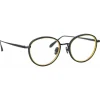 Linda Farrow - Moss Oval Optical Glasses in Nickel - LFL1227C4OPT - Linda Farrow Eyewear - Avvenice
