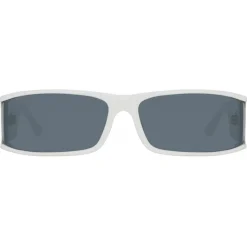 Linda Farrow - Mya Rectangular Sunglasses in White - LFL1274C3SUN - Linda Farrow Eyewear - Avvenice