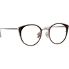 Linda Farrow - Neusa Oval Optical Glasses in Light Gold - LFL1420C3OPT - Linda Farrow Eyewear - Avvenice