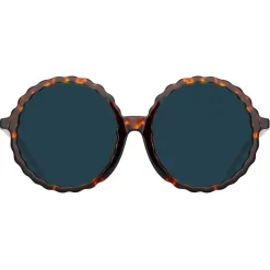 Linda Farrow - Nova Round Sunglasses in Tortoiseshell - LFL1354C2SUN - Linda Farrow Eyewear - Avvenice
