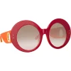 Linda Farrow - Paco Rabanne Donyale Oversized Sunglasses in Bordeaux - LFL1120C7SUN - Linda Farrow Eyewear - Avvenice