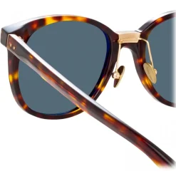 Linda Farrow - Palla D-Frame Sunglasses in Tortoiseshell - LFL1277C2SUN - Linda Farrow Eyewear - Avvenice