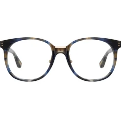 Linda Farrow - Palla D-Frame Optical Glasses in Blue Tortoiseshell - LFL1277C6OPT - Linda Farrow Eyewear - Avvenice
