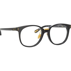 Linda Farrow - Palla D-Frame Optical Glasses in Black - LFL1277C4OPT - Linda Farrow Eyewear - Avvenice