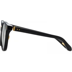 Linda Farrow - Palla D-Frame Optical Glasses in Black - LFL1277C4OPT - Linda Farrow Eyewear - Avvenice